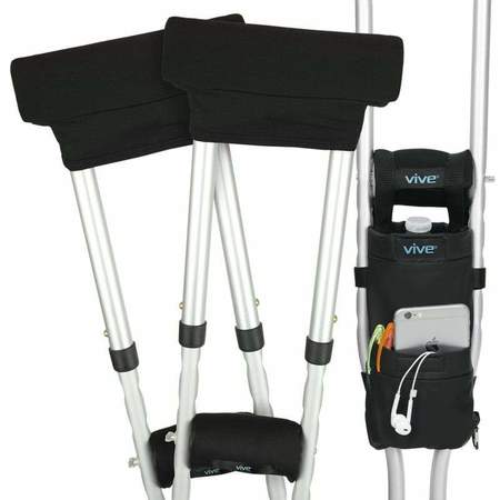 VIVE HEALTH Crutch Pad Kit, PK5 CSH1056BLK